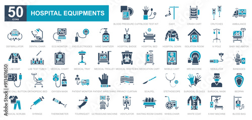 hospital equipments iconset