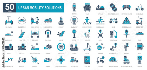 Urban Mobility Solutions iconset