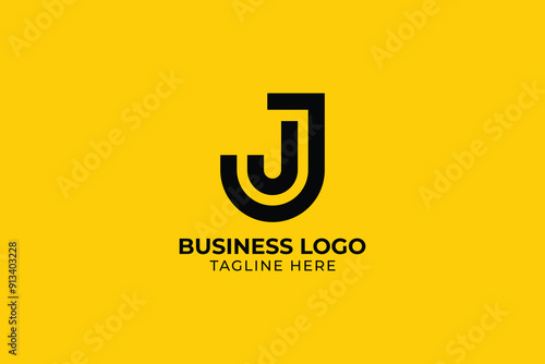 Professional and Minimalist Initial lowercase letter logo j, jj, letter modern vector design template inspiration