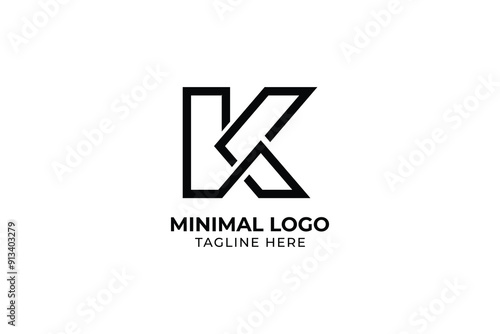 Free Download Premium luxury letter initial K logo design vector illustration, Letter K logo or monogram For business. Vector sign. - GFXLoad