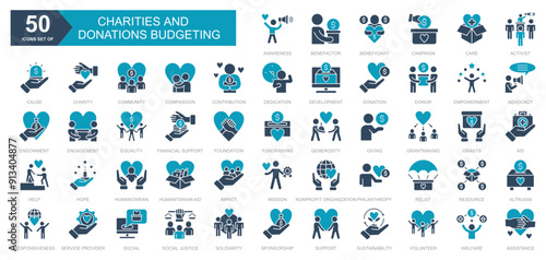 Charities and Donations Budgeting  iconset