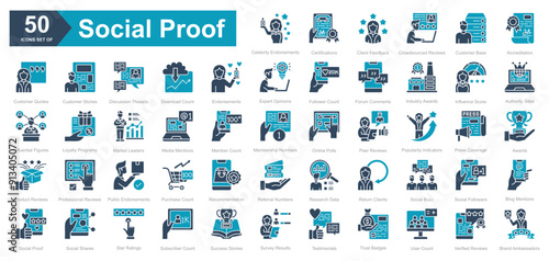 Social Proof iconset