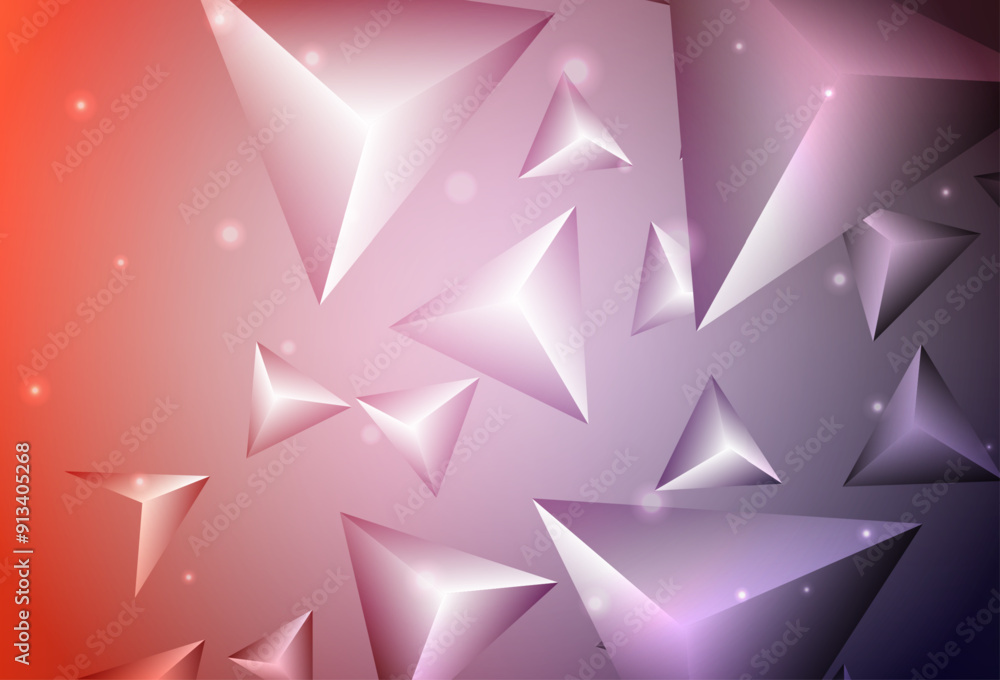Light Pink, Red vector pattern with polygonal style. Light Pink, Red vector pattern with polygonal style.