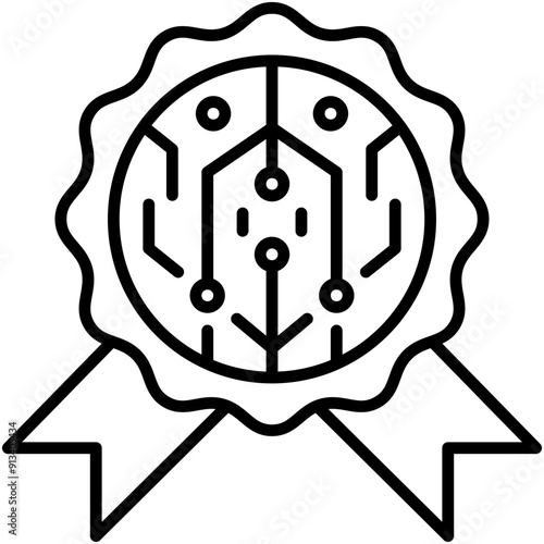 Pool Rewards Icon. Crypto Currency Mining Pictogram Graphic Illustration. Isolated Simple Line Icon For Infographic, App and Web Button.