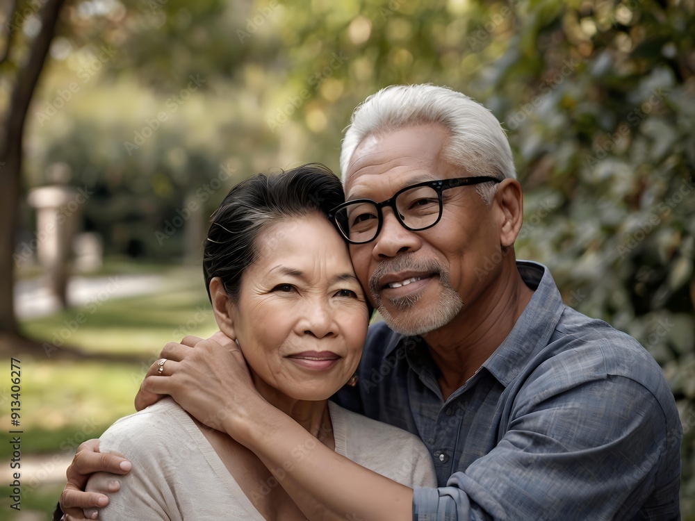 Portrait of a couple of black man from Africa and white woman from Asia, individuals of different races Portrait of a couple of black man from Africa and white woman from Asia, individuals of different races