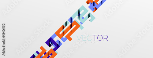 Color bend lines with shadow texture effect. Vector Illustration For Wallpaper, Banner, Background, Card, Book Illustration, landing page