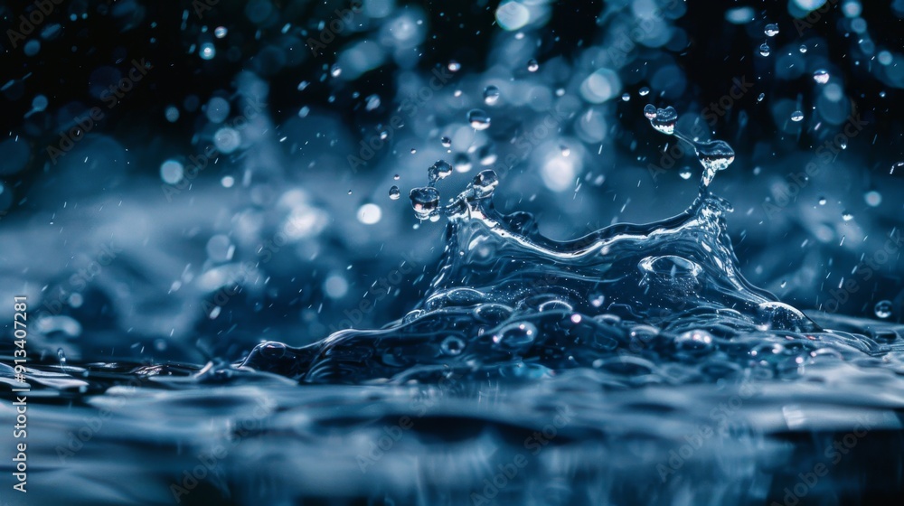 Water splash white background illustration generated by ai Water splash white background illustration generated by ai