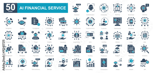 AI Financial Services iconset