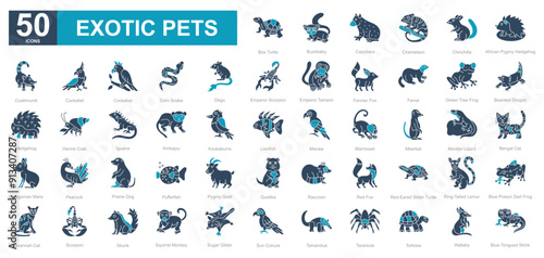 Exotic pets iconset