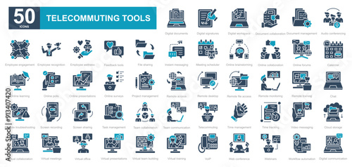 Telecommuting Tools iconset