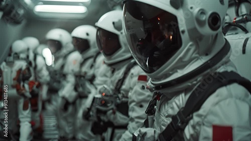 Astronauts in Space Suit