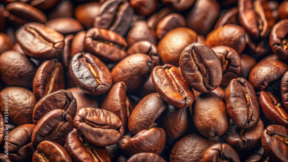 Slow motion dolly shot of aromatic roasted coffee beans sliding close-up, coffee, beans, roasted, aromatic, dolly shot Slow motion dolly shot of aromatic roasted coffee beans sliding close-up, coffee, beans, roasted, aromatic, dolly shot