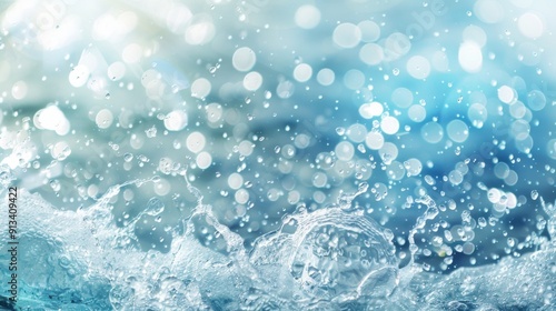 Water splash white background illustration generated by ai