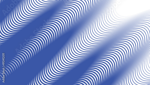 Blue wave line pattern abstract background for backdrop or presentation