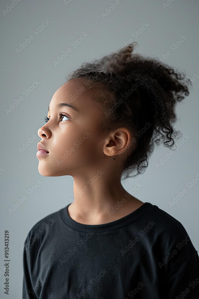 Serious Child in a Moment of Stillness Serious Child in a Moment of Stillness