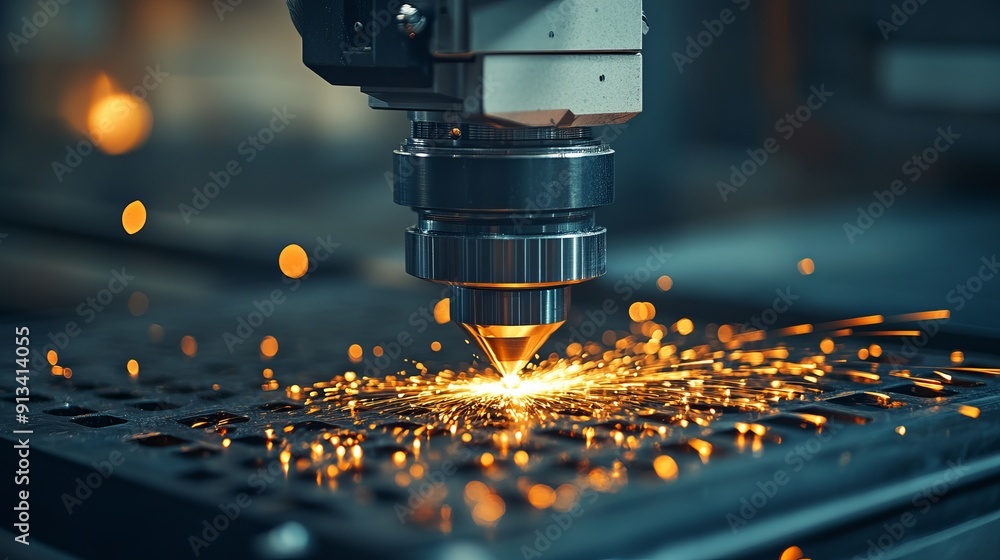 CNC laser cutting of metal utilizes modern industrial technology to create industrial details employing laser optics and CNC to direct the material or laser beam generated CNC laser cutting of metal utilizes modern industrial technology to create industrial details employing laser optics and CNC to direct the material or laser beam generated