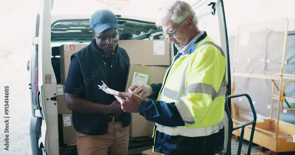 Businessman, box and signing with package for delivery, supply chain or transportation service. Happy man, courier guy and customer with clipboard or parcel for signature, cargo or distribution Businessman, box and signing with package for delivery, supply chain or transportation service. Happy man, courier guy and customer with clipboard or parcel for signature, cargo or distribution