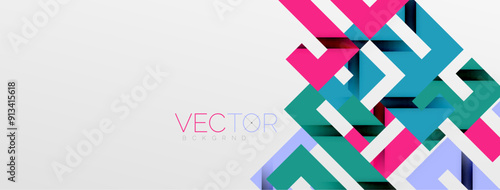 Color bend lines with shadow texture effect. Vector Illustration For Wallpaper, Banner, Background, Card, Book Illustration, landing page