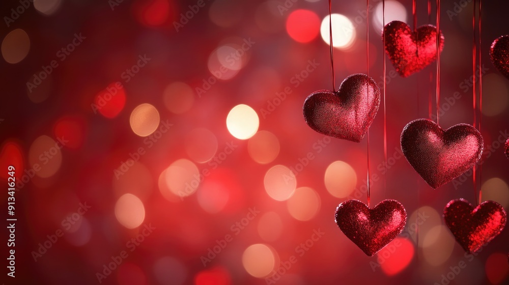Happy Valentine's Day background with hearts, offering ample copy space for messages of love and romance. Happy Valentine's Day background with hearts, offering ample copy space for messages of love and romance.