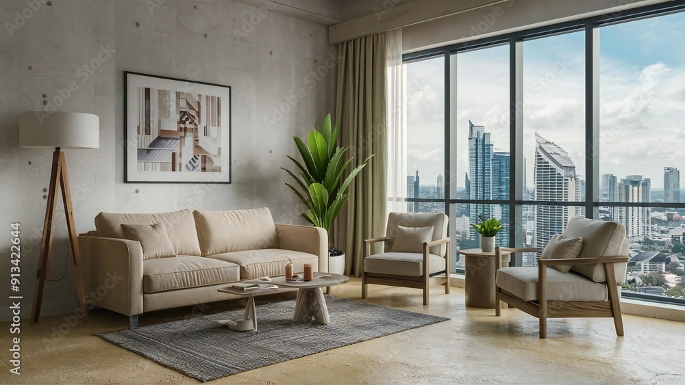 Fototapeta premium modern living room