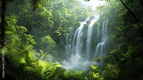 Fototapeta Naklejka Na Ścianę i Meble -  waterfall in the forest