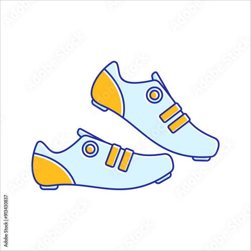 Cycling Shoes Illustration