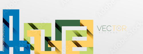 Color bend lines with shadow texture effect. Vector Illustration For Wallpaper, Banner, Background, Card, Book Illustration, landing page