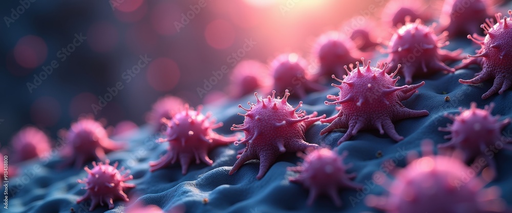 Microscopic View of Cancer Cells. Microscopic View of Cancer Cells.