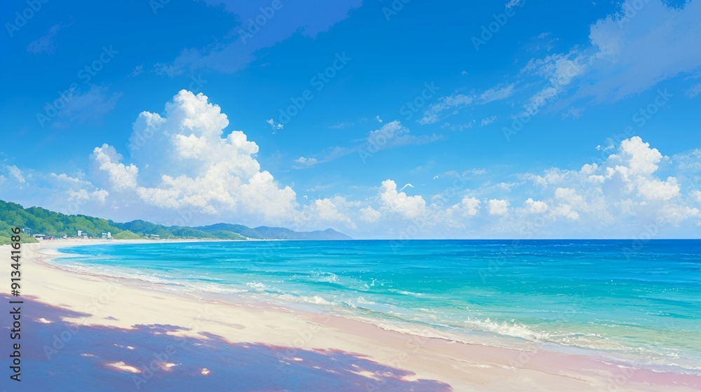 Fototapeta premium 透き通った青い海の風景4