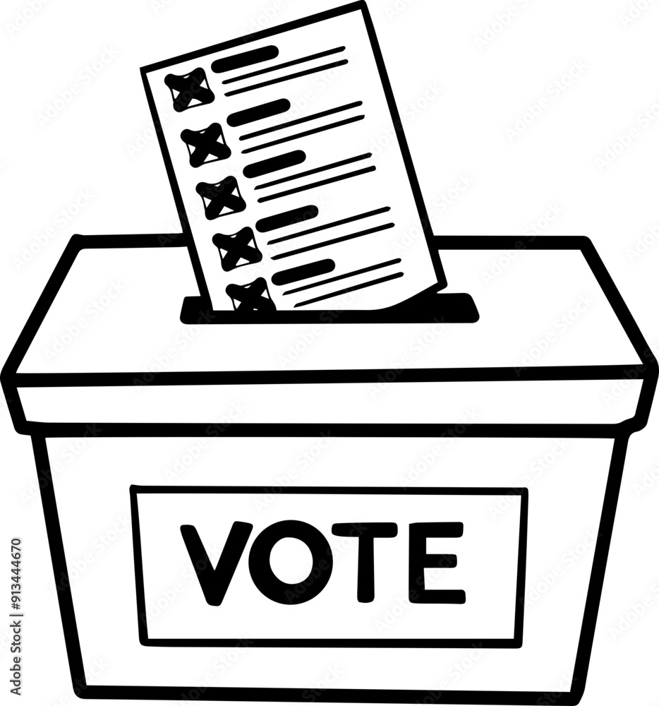 Election Vote Box illustration
Election Vote Box illustration