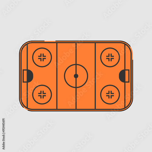 Ice Hokey Rink Illustration