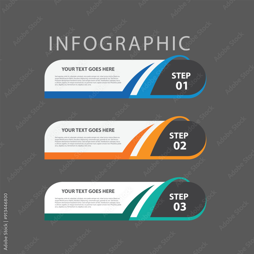 Gradient infographic template Gradient infographic template