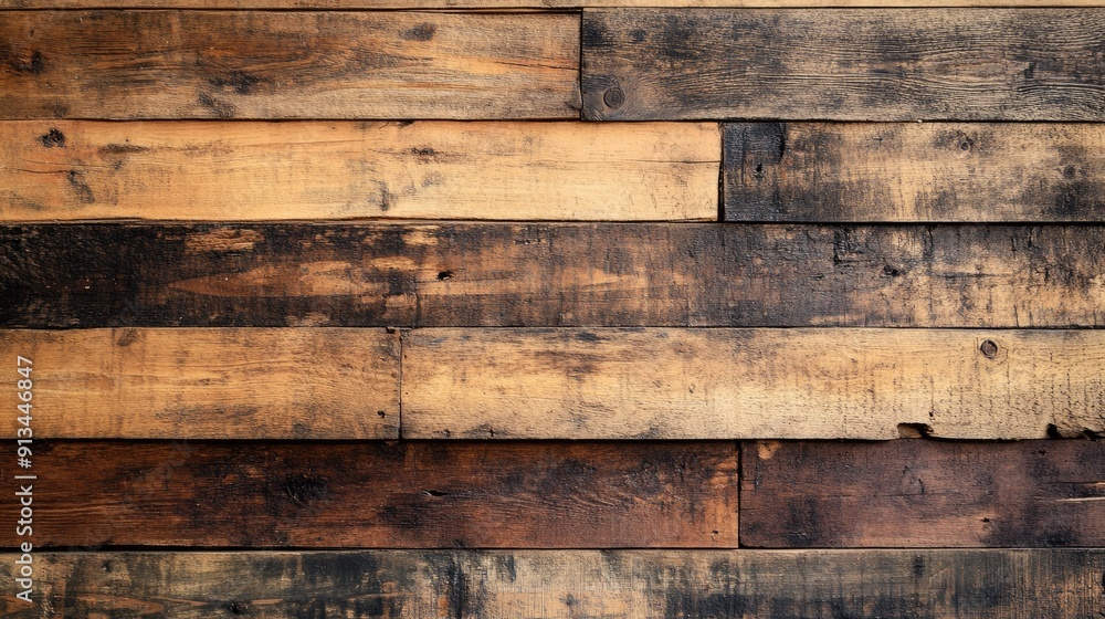 Rustic background featuring weathered wooden planks on a wall, ideal for a cozy and homey aesthetic Rustic background featuring weathered wooden planks on a wall, ideal for a cozy and homey aesthetic