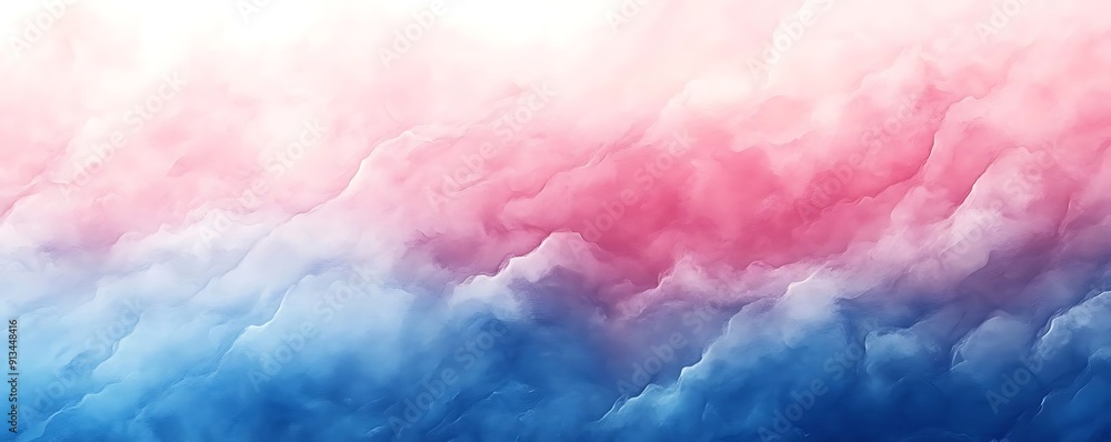 Fototapeta premium Abstract Watercolor Background in Pink and Blue Colors