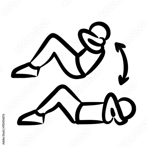 Sit Ups Icon