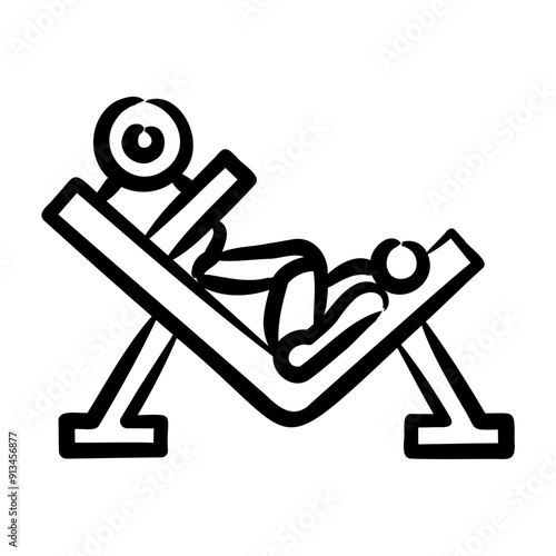 Leg Press Icon
