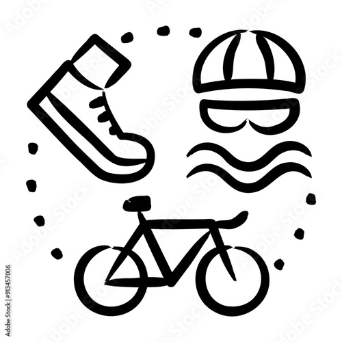 Triathlon Training Icon