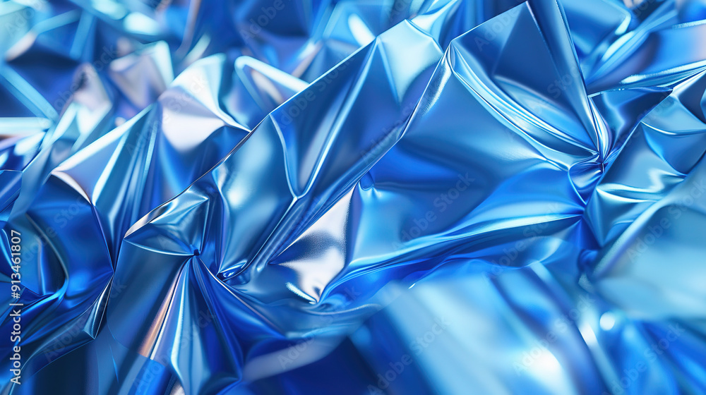 background of blue metallic shapes with light background of blue metallic shapes with light