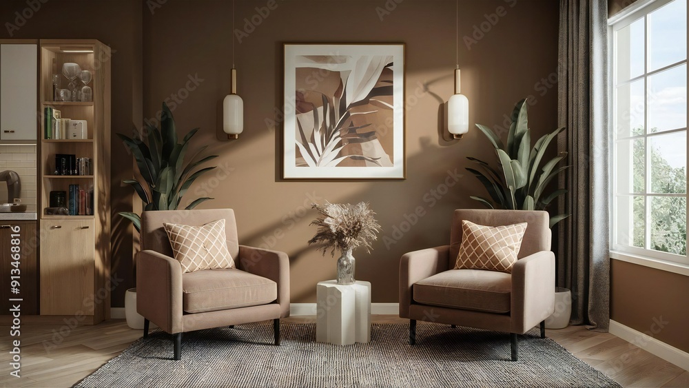 Naklejka premium modern living room
