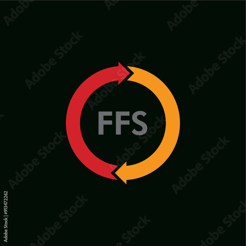 Letter F F S round circle aero logo design ideas business name editable vector template  royalty free image