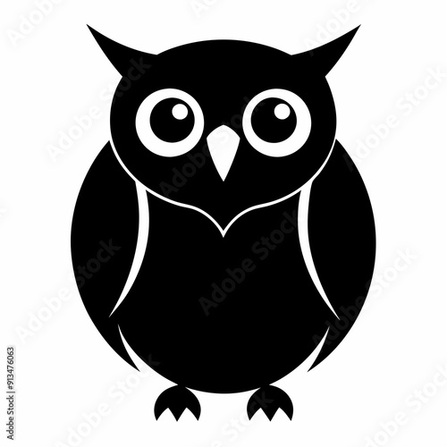 Owl on a branch isolated on white, owl vector illustration, bird on a branch vector art, owl silhouette, bird vector icon, owl on a branch vector, eps, owl on a branch cartoon