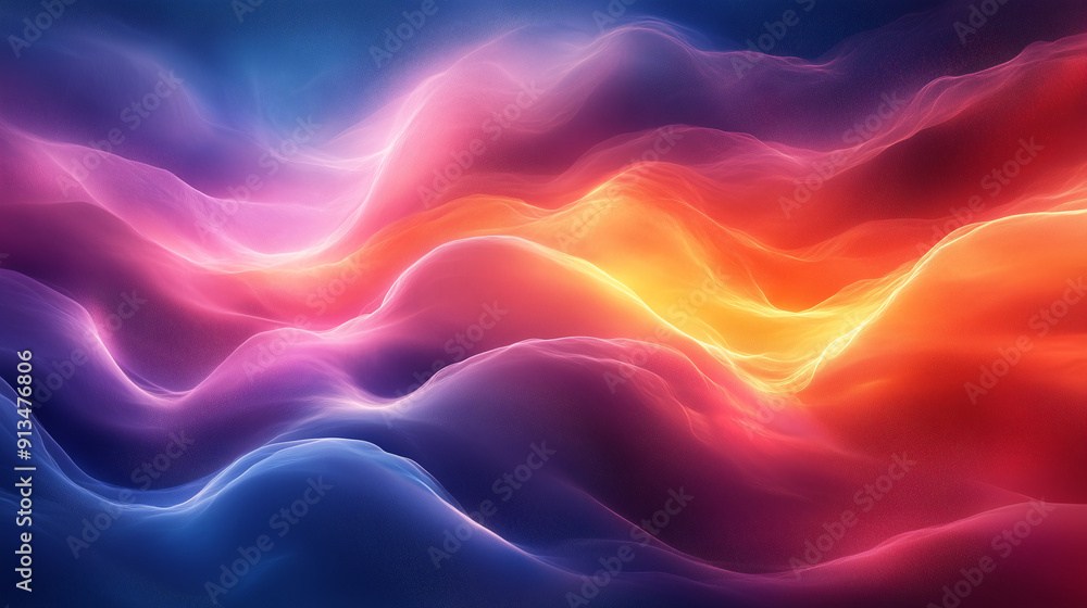 Obraz premium minimalistic gradient background with smooth color transitions