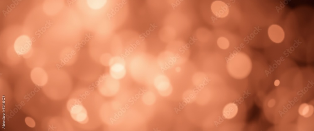 Fototapeta premium Abstract Blurred Background with Orange Bokeh.