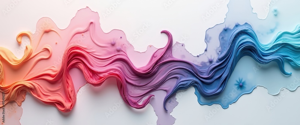 Fototapeta premium Abstract Colorful Swirls.