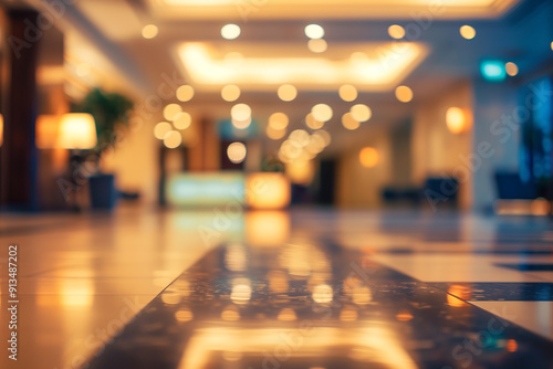 Wallpaper Mural  Blurred hotel lobby interior as abstract background with defocused effect Torontodigital.ca