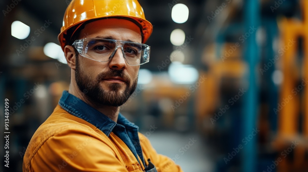 Portrait of a Factory Production Supervisor Managing Urgent Production Changes in a High-Pressure Environment Portrait of a Factory Production Supervisor Managing Urgent Production Changes in a High-Pressure Environment
