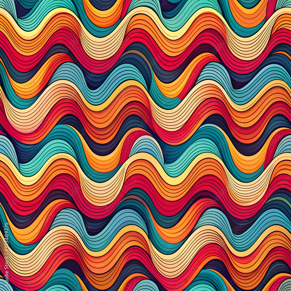 abstract colorful pattern with wavy shapes abstract colorful pattern with wavy shapes