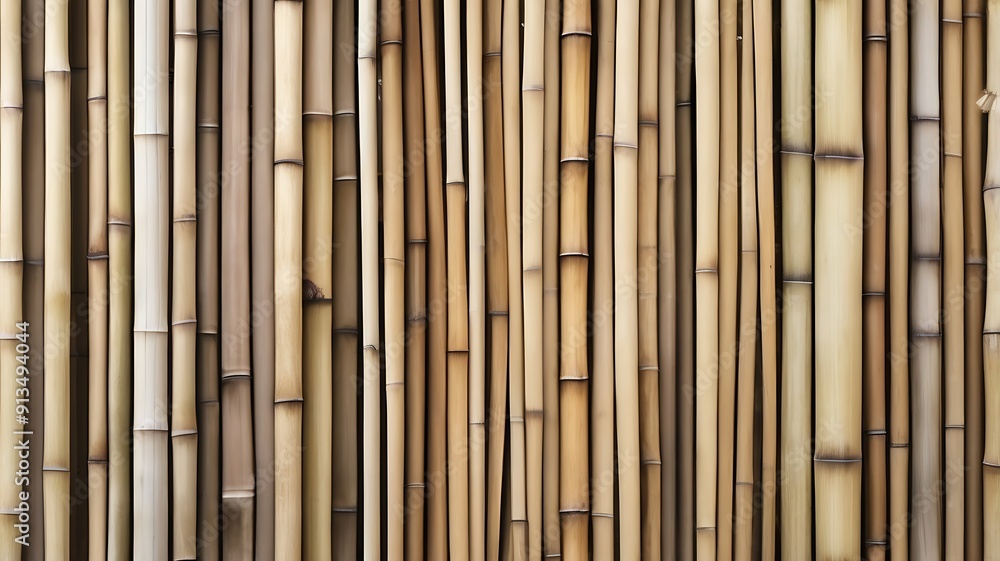 Yellow bamboo texture. Dried bamboo wall or fence background Yellow bamboo texture. Dried bamboo wall or fence background