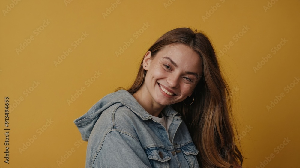Portrait of a boyfriend embracing her smiling girlfriend Portrait of a boyfriend embracing her smiling girlfriend