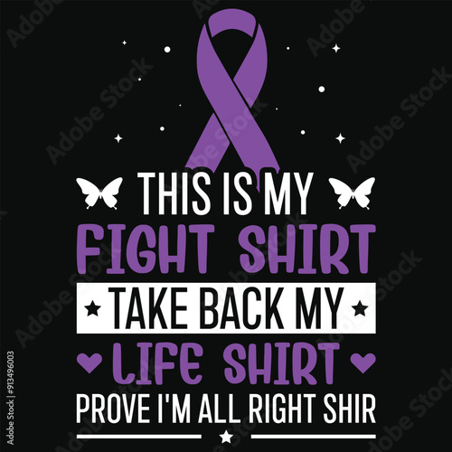 This is my fight shirt pancreatic cancer awareness typography tshirt design